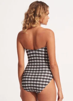 Portofino DD Bandeau One Piece - Black -Fashion Swimwear Store 11011DD939 Black 3