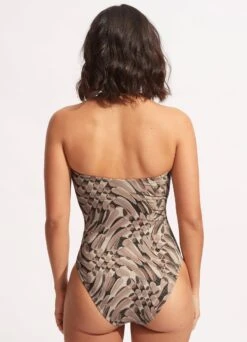 Poolside DD Bandeau One Piece - Sepia 11 Poolside DD Bandeau One Piece - Sepia -Fashion Swimwear Store 11011DD954 Sepia 5
