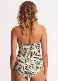 Island In The Sun DD Bandeau One Piece - Avocado -Fashion Swimwear Store 11018DD946 Avocado 4