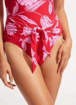 Fleur De Bloom DD Bandeau One Piece - Chilli Red -Fashion Swimwear Store 11018DD983 Chilli 20Red 5