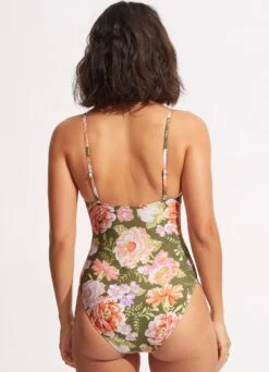 Paradise Garden Underwire One Piece - Avocado 15 Paradise Garden Underwire One Piece - Avocado -Fashion Swimwear Store 11052 960 Avocado 6