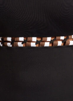 Sun Stripe DD Bandeau One Piece - Black -Fashion Swimwear Store 11053DD947 Black 5