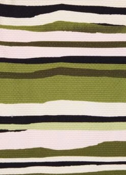 Sun Stripe One Shoulder One Piece - Avocado -Fashion Swimwear Store 11054 947 Avocado 10