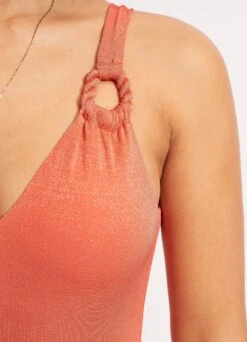 Poolside V Neck One Piece - Pink Chintz -Fashion Swimwear Store 11061 959 PinkChintz 5