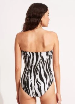 Zahara DD Bandeau One Piece - Black 11 Zahara DD Bandeau One Piece - Black -Fashion Swimwear Store 11069DD953 Black 4