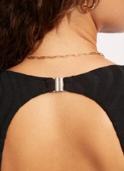 Second Wave V Neck Long Sleeve Surfsuit - Black -Fashion Swimwear Store 11074 968 Black 5