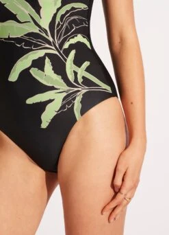 Palm Paradise DD One Piece - Black -Fashion Swimwear Store 11091DD028 Black 6