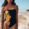 Summer Salt Bandeau One Piece - Black 1 Summer Salt Bandeau One Piece - Black -Fashion Swimwear Store 11099 716 Black 1