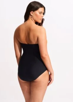 Summer Salt Bandeau One Piece - Black -Fashion Swimwear Store 11099 716 Black 7