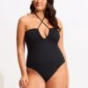 Sea Dive Bandeau One Piece 1 Sea Dive Bandeau One Piece -Fashion Swimwear Store 11100 861 Black 2