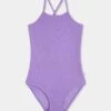 Girls Essentials One Piece- Lilac -Fashion Swimwear Store 15700 255 Lilac 1