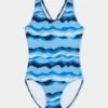 Poolside Girls Crossover Back One Piece - Poolside -Fashion Swimwear Store 15703 264 Poolside 1