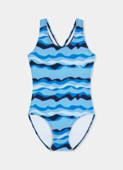 Poolside Girls Crossover Back One Piece - Poolside