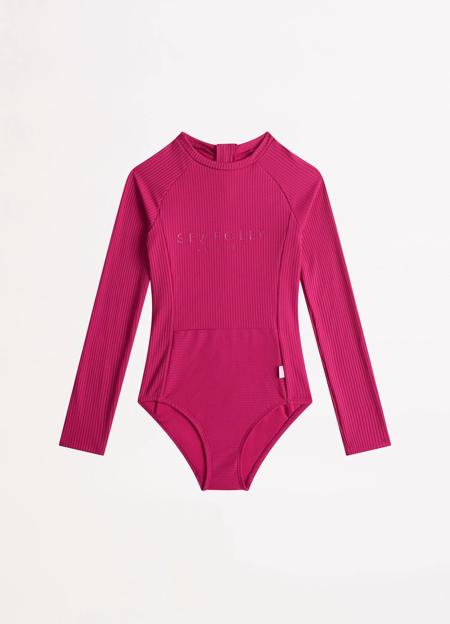 Summer Essential Girls Panelled Paddlesuit - Deep Pink 3 Summer Essential Girls Panelled Paddlesuit - Deep Pink