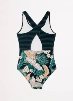 Girls Saint Lucia Crossover Back One Piece- Saint Lucia -Fashion Swimwear Store 15741 SaintLucia 3