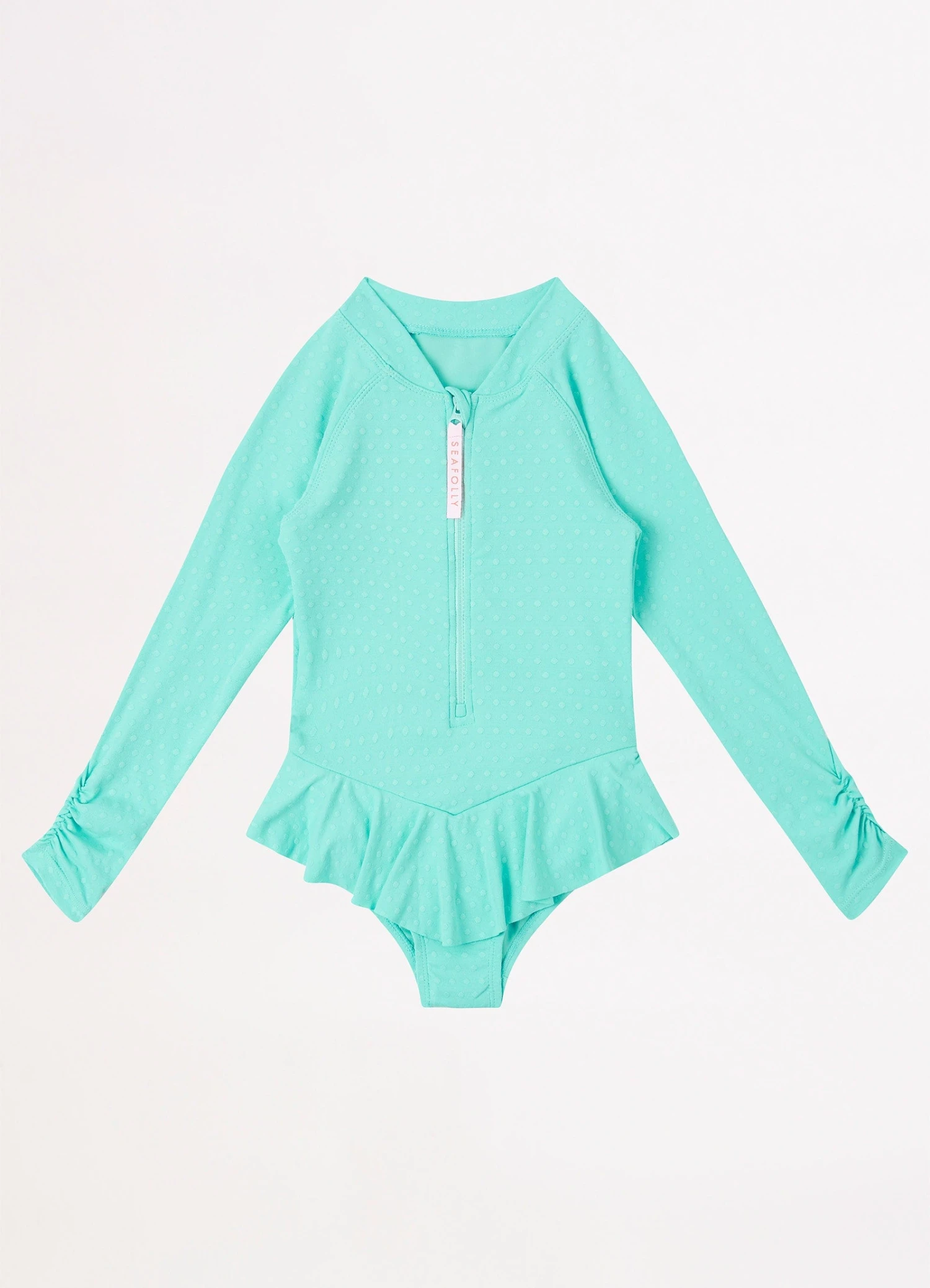 Girls Summer Essential Tie Side Paddlesuit- Mint 3 Girls Summer Essential Tie Side Paddlesuit- Mint