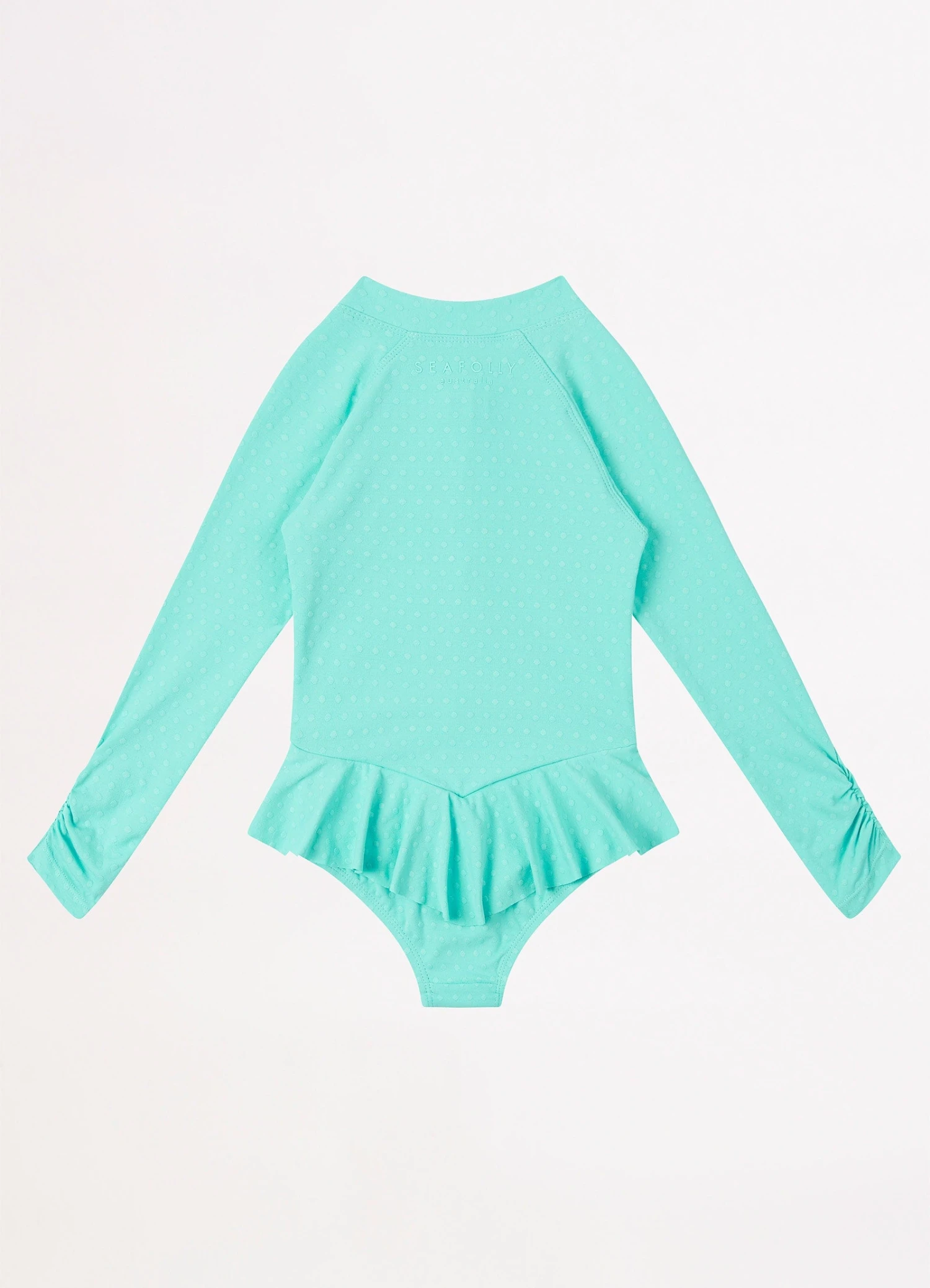 Girls Summer Essential Tie Side Paddlesuit- Mint 4 Girls Summer Essential Tie Side Paddlesuit- Mint - Image 2