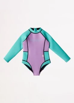 Girls L/S Wetsuit- Violet Splice