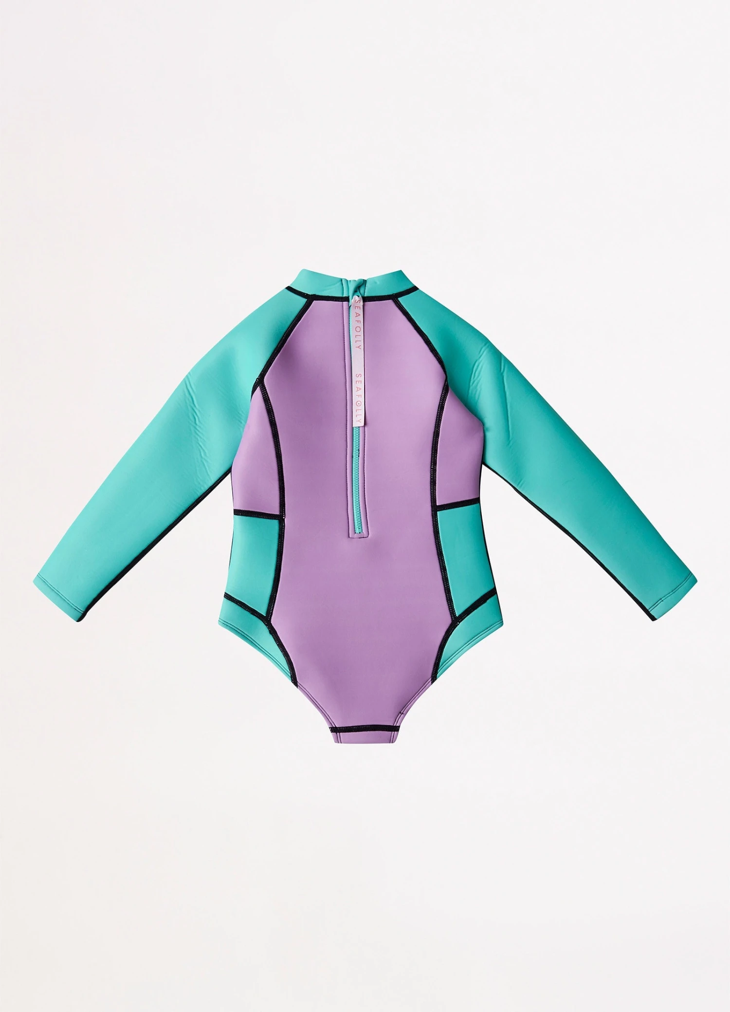 Girls L/S Wetsuit- Violet Splice 4 Girls L/S Wetsuit- Violet Splice - Image 2