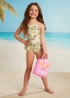 Girls Coast To Coast Halter Neck One- Lime Coast