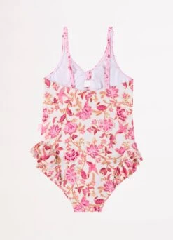 Silk Road Girls Tie Front One Piece - Spice -Fashion Swimwear Store 15807T Spice 3