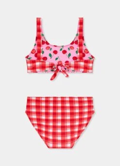 Girls Reversible Bikini - Cherry Check -Fashion Swimwear Store 27170 260 CherryChec 3