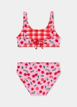 Girls Reversible Bikini - Cherry Check -Fashion Swimwear Store 27170 260 CherryChec 4