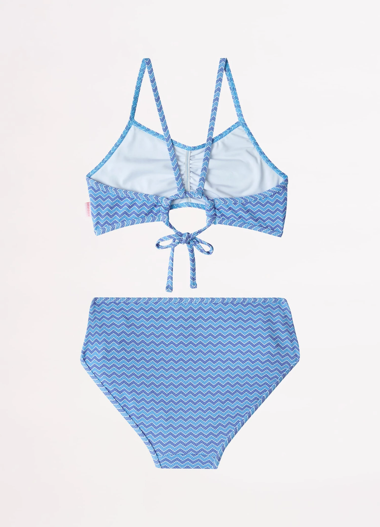 Girls Vanuatu Tie Feature Bikini- Zig Zag 5 Girls Vanuatu Tie Feature Bikini- Zig Zag - Image 3