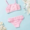 Girls Summer Essential Square Neck Bikini- Sweet Lilac