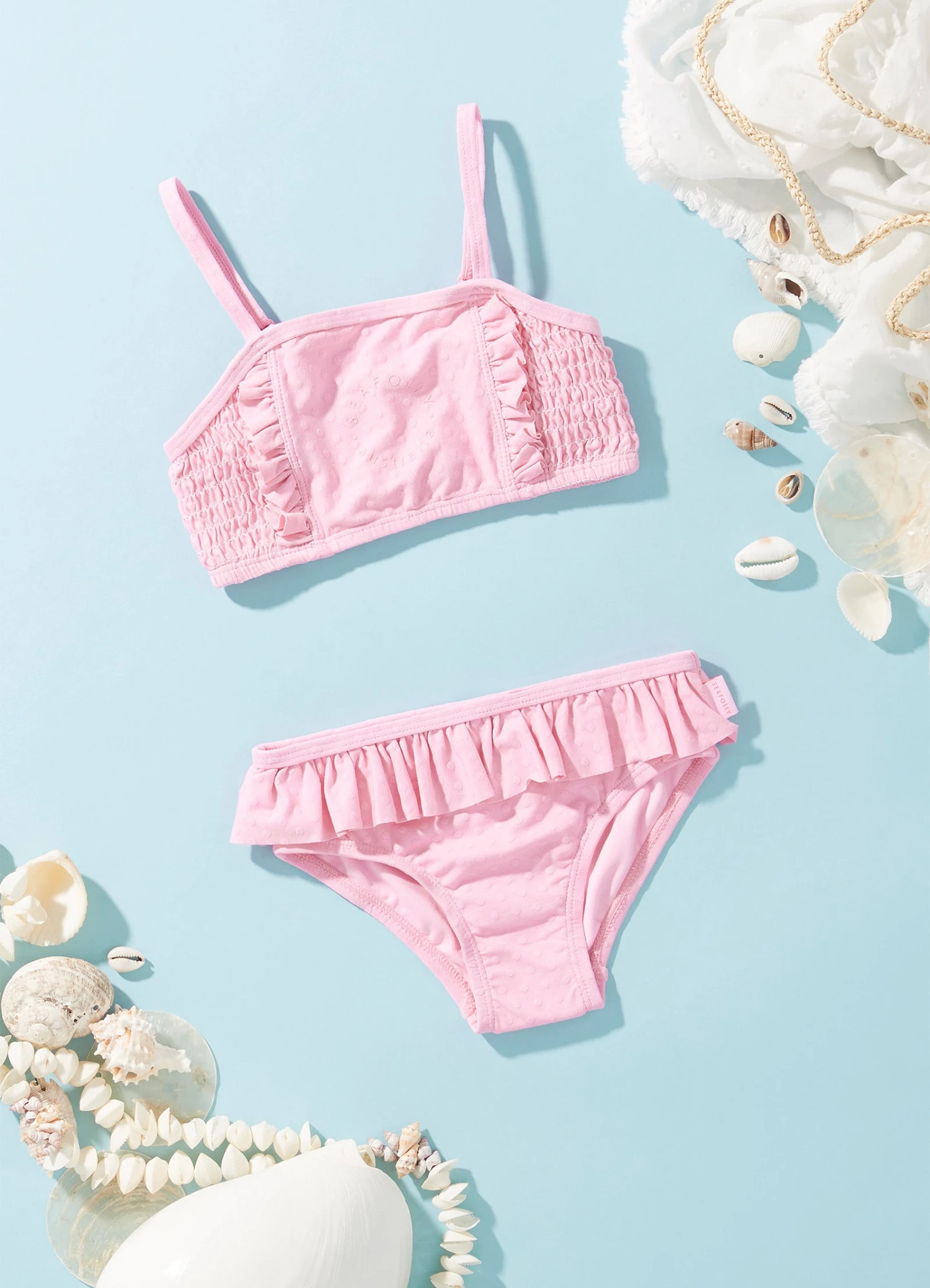 Girls Summer Essential Square Neck Bikini- Sweet Lilac 3 Girls Summer Essential Square Neck Bikini- Sweet Lilac