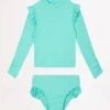 Girls Summer Essential Surf Set- Mint 1 Girls Summer Essential Surf Set- Mint -Fashion Swimwear Store 27191T Mint 1