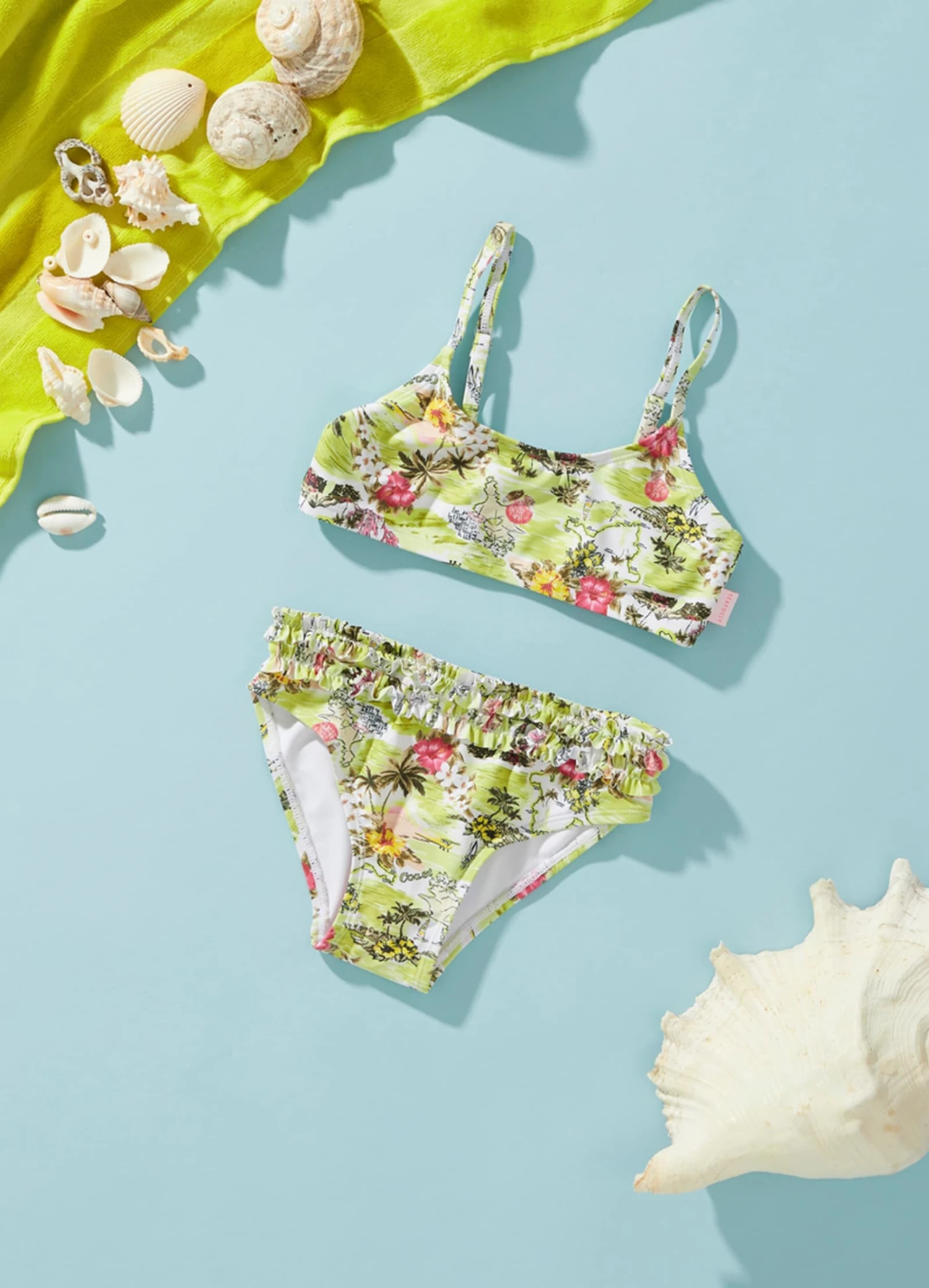 Girls Coast To Coast Bikini Set- Lime Coast 3 Girls Coast To Coast Bikini Set- Lime Coast