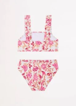 Silk Road Girls Mini Ruffle Bikini - Pink -Fashion Swimwear Store 27228T Pink 3