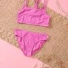 Essential Girls Multi Strap Bikini - Pink
