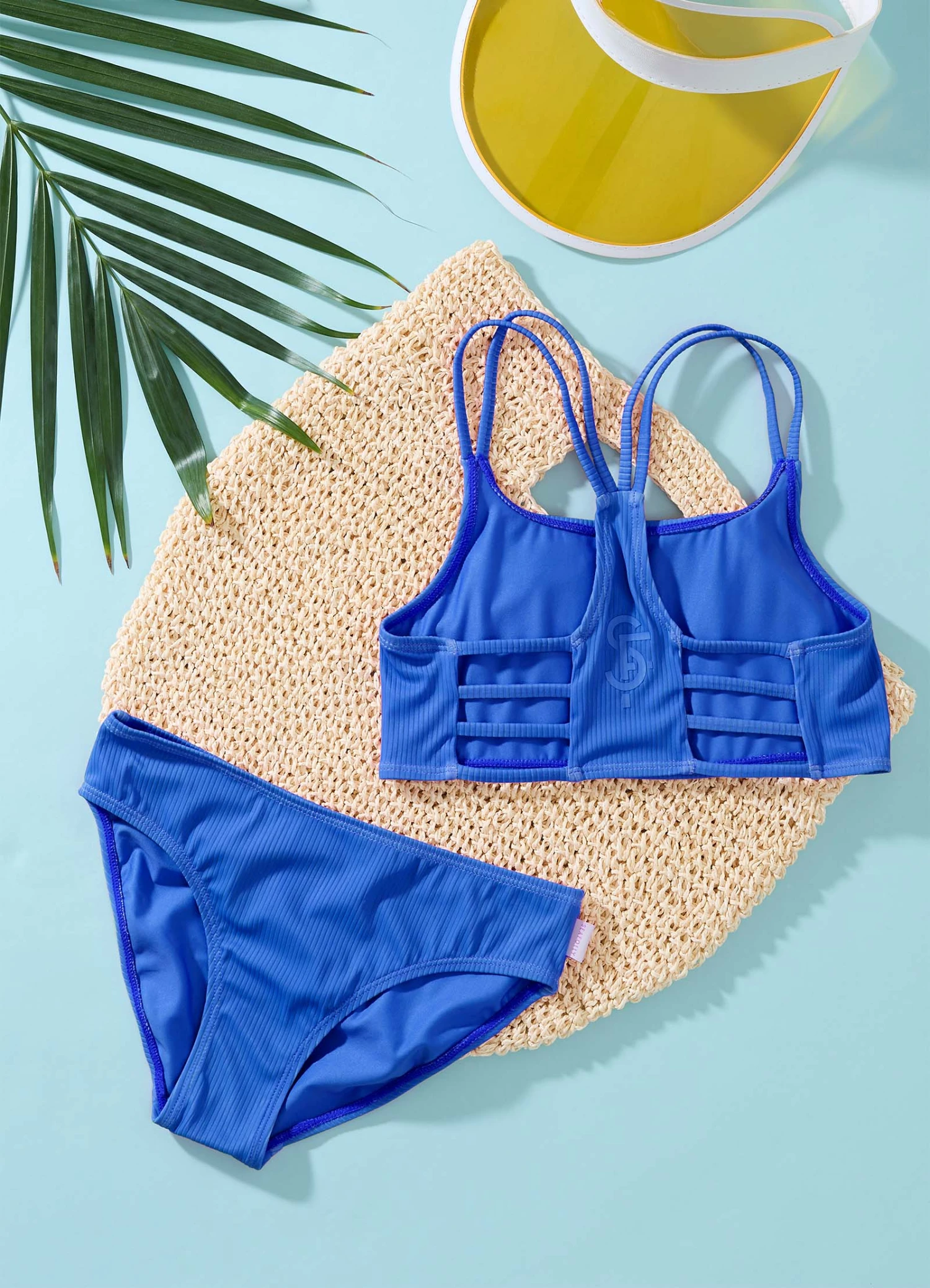 Essential Girls Multi Strap Bikini - Royal 4 Essential Girls Multi Strap Bikini - Royal - Image 2