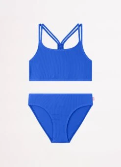 Essential Girls Multi Strap Bikini - Royal 8 Essential Girls Multi Strap Bikini - Royal -Fashion Swimwear Store 27240 Royal 2