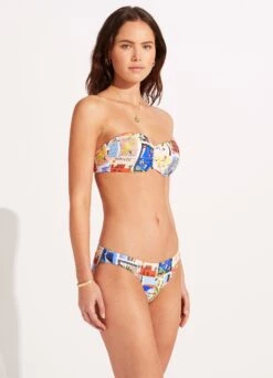 On Vacation Bustier Bandeau Bikini Top - Azure 9 On Vacation Bustier Bandeau Bikini Top - Azure -Fashion Swimwear Store 30574 022 Azure 5