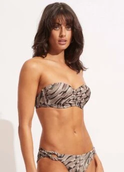 Poolside Bustier Bandeau - Sepia 9 Poolside Bustier Bandeau - Sepia -Fashion Swimwear Store 30574 954 Sepia 3