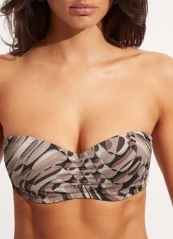 Poolside Bustier Bandeau - Sepia 11 Poolside Bustier Bandeau - Sepia -Fashion Swimwear Store 30574 954 Sepia 5