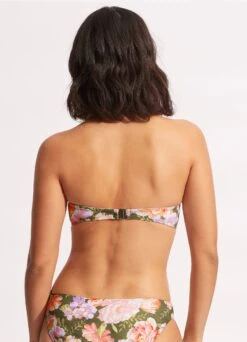 Paradise Garden Bustier Bandeau - Avocado -Fashion Swimwear Store 30574 960 Avocado 4