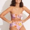Paradise Garden Bustier Bandeau - Lilac -Fashion Swimwear Store 30574 960 Lilac 1