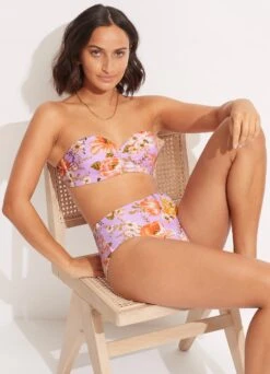 Paradise Garden Bustier Bandeau - Lilac 13 Paradise Garden Bustier Bandeau - Lilac -Fashion Swimwear Store 30574 960 Lilac 6