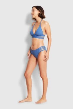 Active Halter Bikini Top - Marina Blue -Fashion Swimwear Store 30645 058 MarinaBlu 3