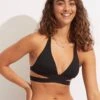 Seafolly Collective Halter Bra - Black 2 Seafolly Collective Halter Bra - Black -Fashion Swimwear Store 30645 942 Black 1