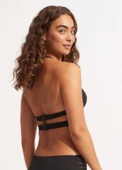 Seafolly Collective Halter Bra - Black 13 Seafolly Collective Halter Bra - Black -Fashion Swimwear Store 30645 942 Black 4