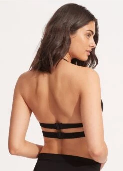 Seafolly Collective Halter Bra - Black 16 Seafolly Collective Halter Bra - Black -Fashion Swimwear Store 30645 942 Black 9