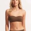 Seafolly Collective Bustier Bandeau - Tiramisu -Fashion Swimwear Store 30877 942 Tiramisu 1