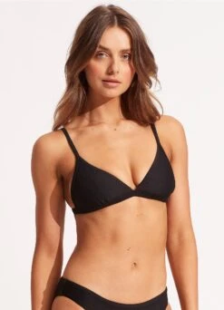 Essentials Fix Tri Bra- Black -Fashion Swimwear Store 30969 640 Black 4