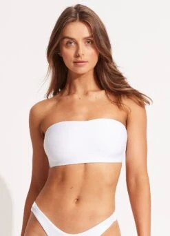 Essentials Tube Top - White 10 Essentials Tube Top - White -Fashion Swimwear Store 31034 640 White 3