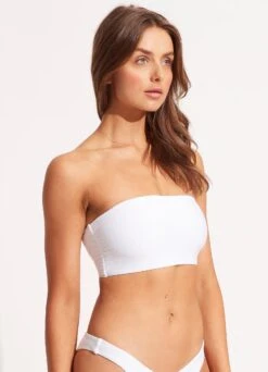Essentials Tube Top - White 11 Essentials Tube Top - White -Fashion Swimwear Store 31034 640 White 4